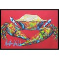 Carolines Treasures 24 x 36 in. Crab Seafood One Indoor Or Outdoor Doormat MW1096JMAT